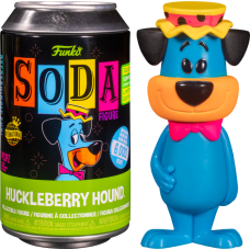 Hannah Barbera - Huckleberry Hound Blacklight Vinyl SODA Figure in Collector Can (2022 Summer Convention Exclusive) (International Edition)