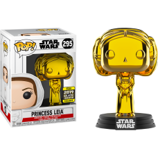 Star Wars - Princess Leia Gold Chrome Pop! Vinyl Figure (2019 Galactic Convention Exclusive)