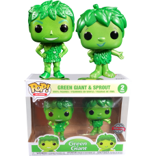 BandG Foods - Jolly Green Giant and Little Green Sprout Metallic Pop! Vinyl Figure 2-Pack