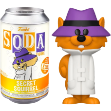 Hanna Barbera - Secret Squirrel Vinyl SODA Figure in Collector Can