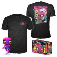 Pop! Marvel Collectors Box: Spider-Man (BlackLight) POP! & Tee  (Special Edition)