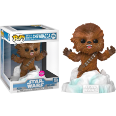 Star Wars Episode V: The Empire Strikes Back - Chewbacca Battle at Echo Base Flocked Deluxe Pop! Vinyl Figure