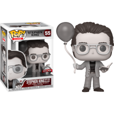 Stephen King - Stephen King with Red Balloon Black & White Pop! Vinyl Figure