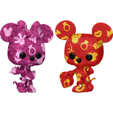 Mickey Mouse - Mickey and Minnie (Atrist) Pop! Vinyl Figure Bundle 