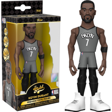 NBA Basketball - Kevin Durant Brooklyn Nets 2021 Championship Edition Jersey 5 Inch Gold Premium Vinyl Figure