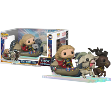 Thor 4: Love and Thunder - Thor, Toothgnasher and Toothgrinder with Goat Boat Pop! Rides Vinyl Figure