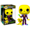 The Nightmare Before Christmas - Jack Skellington with Zero Blacklight Jumbo Pop! Vinyl Figure