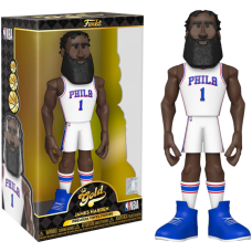 NBA Basketball - James Harden Philadelphia 76ers 12 Inch Gold Premium Vinyl Figure