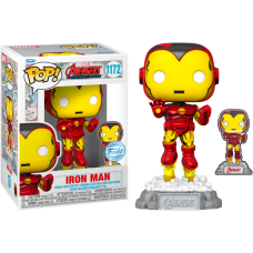 Avengers: Beyond Earth’s Mightiest - Iron Man 60th Anniversary Pop! Vinyl Figure with Enamel Pin