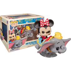 Disneyland: 65th Anniversary - Minnie Mouse with Dumbo The Flying Elephant Attraction Pop! Rides Vinyl Figure