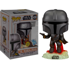 Star Wars: The Mandalorian - The Mandalorian with Blaster Glow in the Dark Pop! Vinyl Figure