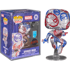 Spider-Man - Spider-Man Patriotic Age Artist Series Pop! Vinyl Figure with Pop! Protector