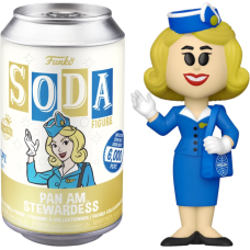 Pan Am - Stewardess Vinyl SODA Figure in Collector Can (International Edition)