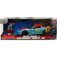 Doctor Strange - Doctor Strange with 2006 Chevrolet Corvette Z06 1/24th Scale Die-Cast Vehicle Replica