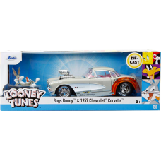 Looney Tunes - Bugs Bunny and 1957 Chevrolet Corvette Hollywood Rides 1/24th Scale Die-Cast Vehicle Replica