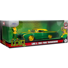 Thor - Loki and 1963 Ford Thunderbird 1/24th Scale Die-Cast Vehicle Replica