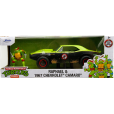 Teenage Mutant Ninja Turtles (1987) - Raphael and 1967 Chevrolet Camaro Hollywood Rides 1/24th Scale Die-Cast Vehicle Replica