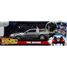 Back to the Future - DeLorean Time Machine Hollywood Rides 1/24th Scale Die-Cast Vehicle Replica