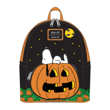 Peanuts - Great Pumpkin Snoopy Glow in the Dark 10 Inch Faux Leather Mini Backpack