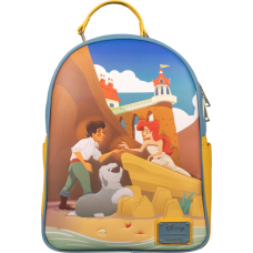 The Little Mermaid (1989) - Ariel and Eric Beach 12 Inch Faux Leather Mini Backpack