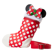 Disney - Minnie Mouse Stocking 11 Inch Faux Leather Crossbody Bag