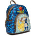 Beauty and the Beast (1991) - Stained Glass 10 Inch Faux Leather Mini Backpack