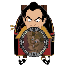 Disney Villains - Gaston Scene Lenticular & Glow in the Dark 10 Inch Faux Leather Mini Backpack