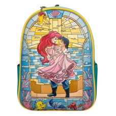 Disney Princess - Little Mermaid Stain Glass 12 Inch Faux Leather Mini Backpack