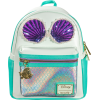 The Little Mermaid (1989) - Sequin and Pearls 10 Inch Faux Leather Mini Backpack