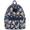 Snow White and the Seven Dwarfs (1937) - Floral Watercolor 10 Inch Faux Leather Mini Backpack