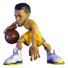 NBA - Steph Curry in Yellow  Uniform (Warriors) 12 Inch Vinyl Figure