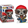 Guardians Of The Galaxy - Rocket Raccoon on Snowmobile Christmas Holiday Pop! Vinyl Figure