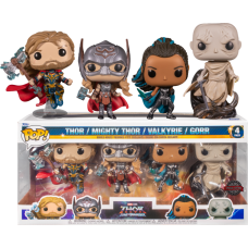 Thor 4: Love and Thunder - Thor, Mighty Thor, Gorr and Valkyrie Pop! Vinyl Figure 4-Pack