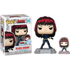 The Avengers - Black Widow Pop! Vinyl Figure with Enamel Pin