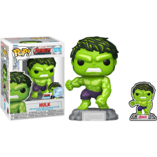 Avengers: Beyond Earth's Mightiest - Hulk 60th Anniversary Pop! Vinyl Figure with Enamel Pin