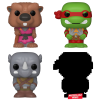 Teenage Mutant Ninja Turtles - Splinter, Raphael, Rocksteady & Mystery Bitty Pop! Vinyl Figure 4-Pack