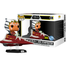 Star Wars: The Clone Wars - Ahsoka Tano in Delta-7B Jedi Starfighter Pop! Rides Vinyl Figure