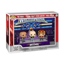 WWE: WrestleMania 30 - The Rock, "Stone Cold" Steve Austin & Hulk Hogan Opening Toast Pop! Moment Vinyl Figure