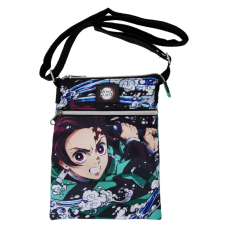 Demon Slayer - Tanjiro Kamado Checkerboard Passport Crossbody Bag