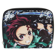 Demon Slayer - Tanjiro Kamado 5 Inch Faux Leather Zip-Around Wallet