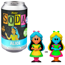 Alice in Wonderland - Blacklight Alice Vinyl SODA Figure in Collector Can