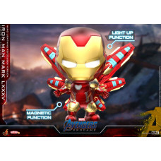 Avengers 4: Endgame - Iron Man Mark LXXXV (85) Nano Lightning Refocuser Light-Up Cosbaby 3.75 Inch Hot Toys Bobble-Head Figure