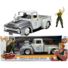 Street Fighter - Guile & 1856 Ford F-100 Anime Hollywood Rides 1/24th Scale Die-Cast Vehicle Replica