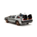 Back to the Future Part III - DeLorean Time Machine (Train Wheel Version) w/Lights Hollywood Rides 1/24th Scale Die-Cast Vehicle Replica