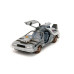 Back to the Future Part III - DeLorean Time Machine (Train Wheel Version) w/Lights Hollywood Rides 1/24th Scale Die-Cast Vehicle Replica