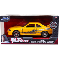 The Fast and the Furious - Leon’s 1995 Nissan Skyline GT-R R33 1/32 Scale Metals Die-Cast Vehicle Replica