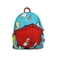 Dr. Seuss - Thing One & Thing Two Box 10 Inch Faux Leather Mini Backpack