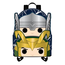 Marvel - Pop! Thor & Loki Cosplay Glow in the Dark 10 Inch Faux Leather Mini Backpack