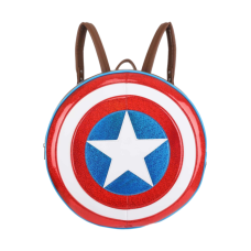 Captain America - Shield 17 Inch Faux Leather Backpack