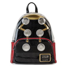 Thor - Metallic Cosplay 10 Inch Faux Leather Mini Backpack